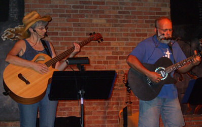 Cece and Me at the Daniels Den Coffeehouse Aug 9th 2008