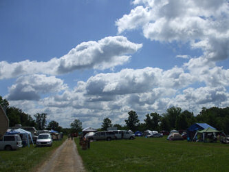 Monday, a beautiful day atCornerstone: Picture of sky and campground