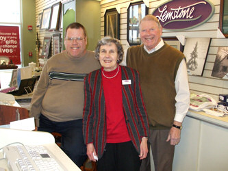 The owners: Chris, Gladis and Bob at Lemstone Books Dec 19th 2009
