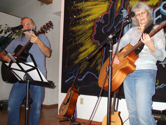 Cece and Me (Paul) at the Praise Jesus Coffeehouse Feb 20th 2010