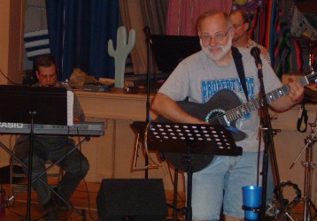 Paul, Jeff Kiel, & John, at the "All Star Jam" at Celebrate Jesus Coffeehouse