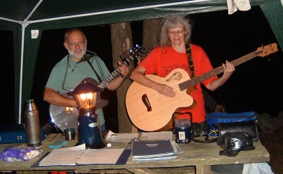 Us playing for Randy Bonnie and Randy at Big Bear Resort Campground